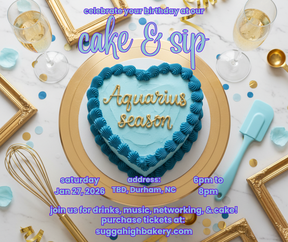 aquarius season cake & sip tickets