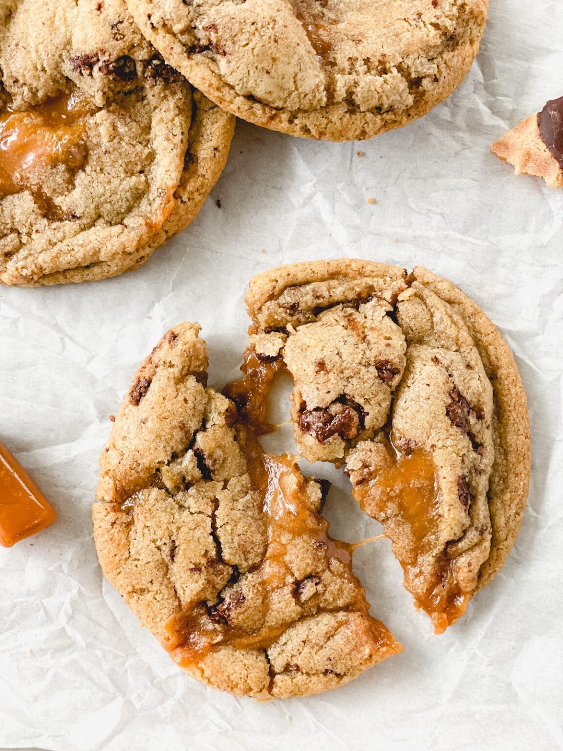 caramel crunch cookies